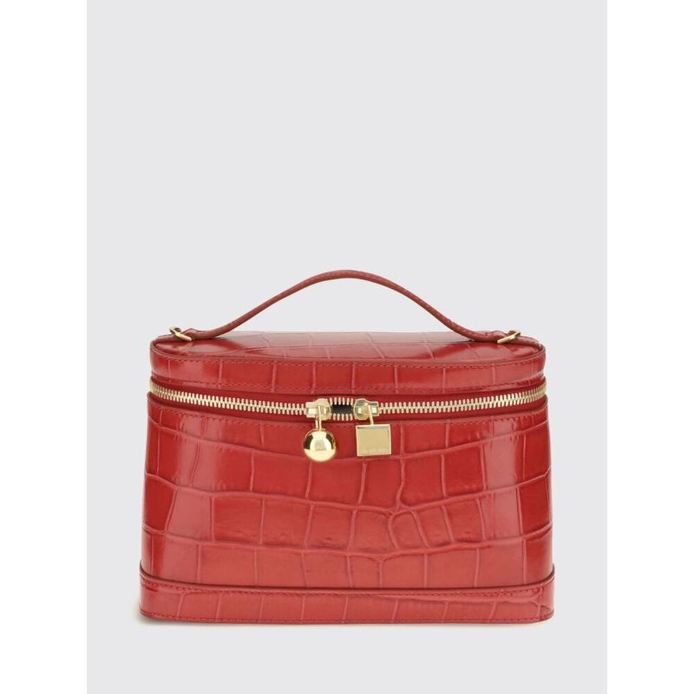 Jacquemus Women Jacquemus Le Petit Vanity Crocodile-Effect Leather Mini Bag